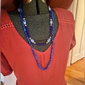 Blue necklace bundle 💙 EUC, one size